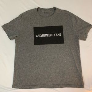 Calvin Klein Black logo grey t-shirt